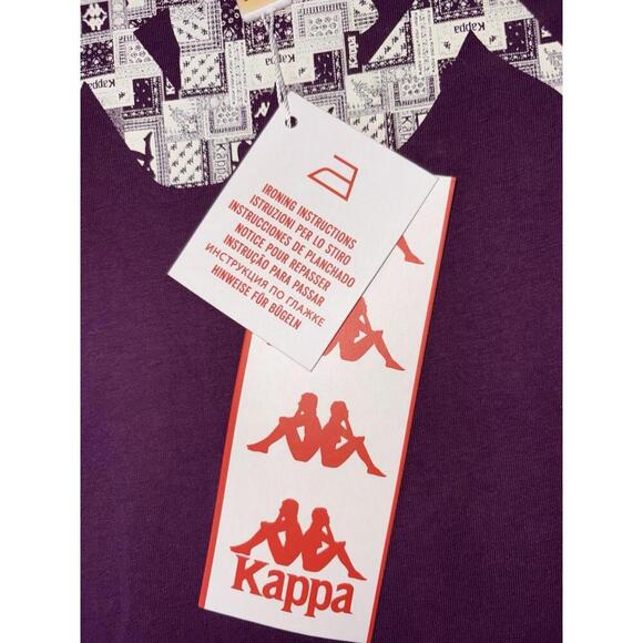KAPPA Authentic Ankazoabo Men’s Violet Bloom T-Shirt Sz Medium 381728W NEW w/Tag - Picture 5 of 15